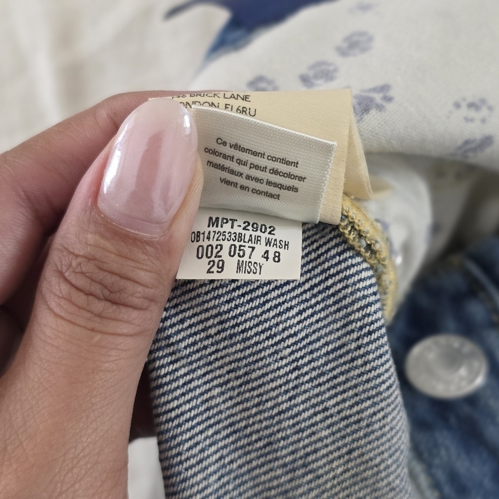 Pilcro Anthropologie The Joey High Rise Distressed Straight Jeans, Size 29 - Picture 13 of 14